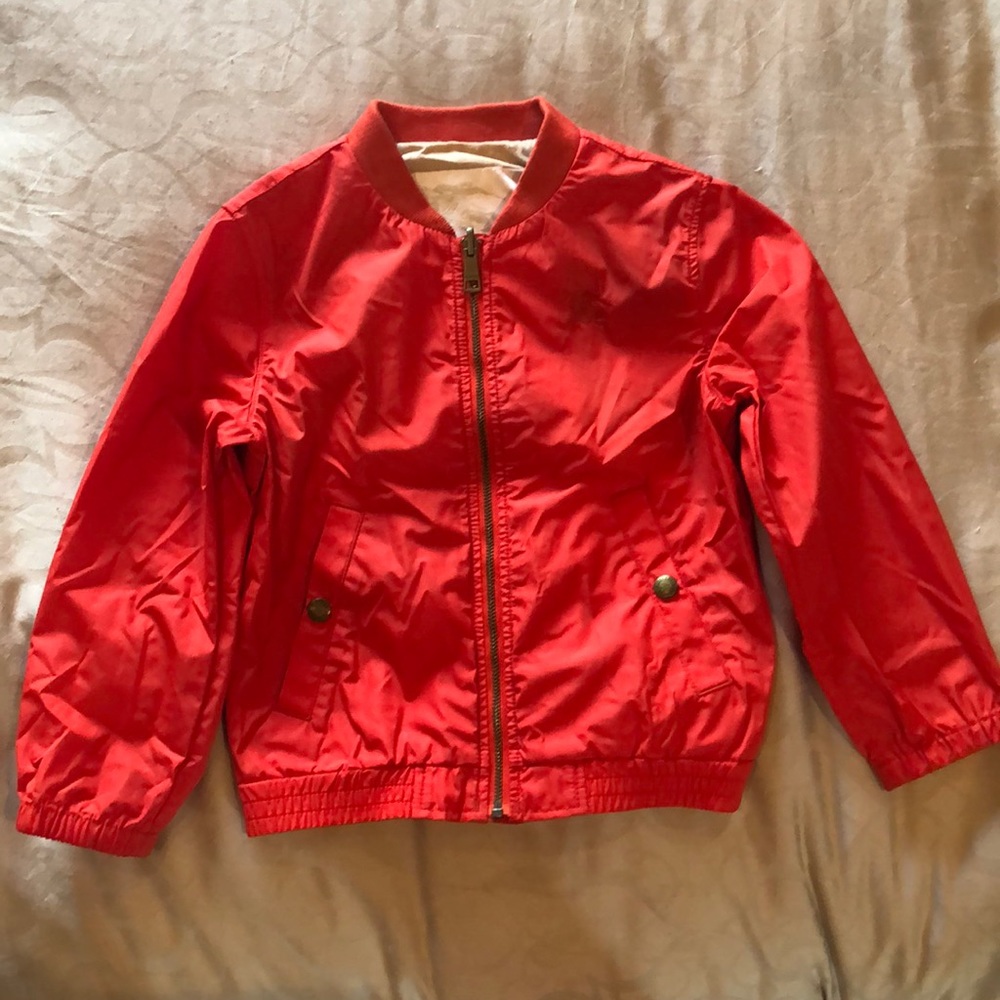 Burberry Red Kids Bomber Jacket